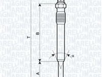 Bujie incandescenta PEUGEOT 806 (221), PEUGEOT 306 hatchback (7A, 7C, N3, N5), PEUGEOT 306 limuzina (7B, N3, N5) - MAGNETI MARELLI 062900001304