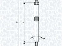 Bujie incandescenta RENAULT ESPACE Mk III (JE0_), RENAULT MASTER II Van (FD), RENAULT MASTER II platou / sasiu (ED/HD/UD) - MAGNETI MARELLI 0629000263