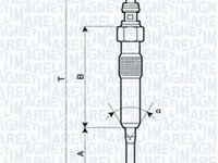 Bujie incandescenta RENAULT MEGANE III Grandtour KZ0 1 MAGNETI MARELLI 062900087304