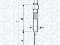 Bujie incandescenta SMART FORTWO Cabrio 450 MAGNETI MARELLI 062900042304