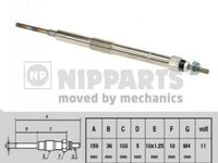 Bujie incandescenta TOYOTA YARIS SCP1 NLP1 NCP1 NIPPARTS J5712019 PieseDeTop