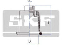 Burduf caseta directie CITROËN XANTIA Estate (X2) (1998 - 2003) SKF VKJP 2134