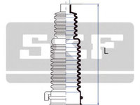 Burduf caseta directie FORD MONDEO   limuzina (GBP) (1993 - 1996) SKF VKJP 2060