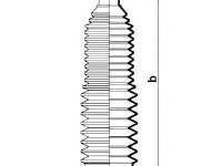 Burduf cauciuc, directie AUDI A4 limuzina (8D2, B5), AUDI A6 limuzina (4A, C4), AUDI A8 limuzina (4D2, 4D8) - SPIDAN 83657