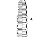 Burduf cauciuc, directie AUDI A4 limuzina (8D2, B5), AUDI A6 limuzina (4A, C4), AUDI A8 limuzina (4D2, 4D8) - SPIDAN 83686