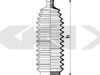 Burduf cauciuc, directie MITSUBISHI CARISMA limuzina (DA) (1996 - 2006) SPIDAN 83859 piesa NOUA