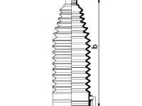 Burduf cauciuc, directie PEUGEOT 206 hatchback (2A/C), PEUGEOT 206 CC (2D), PEUGEOT 307 (3A/C) - SPIDAN 83843