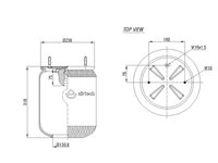 Burduf perna aer camion Volvo fara piston