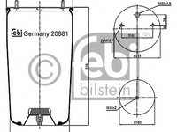 Burduf suspensie pneumatica 20881 FEBI BILSTEIN