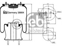 Burduf suspensie pneumatica 38664 FEBI BILSTEIN pentru Bmw Seria 5 Bmw Seria 7 Volvo 760 Volvo 340-360 Vw Jetta Vw Vento Vw Bora Nissan Navara Nissan Pick Vw Passat