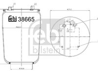 Burduf suspensie pneumatica 38665 FEBI BILSTEIN pentru Volvo V90 Nissan Murano