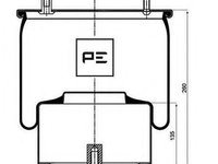 Burduf, suspensie pneumatica DAF 95 XF, DAF 75 CF, DAF 85 CF - PE Automotive 084.064-72A