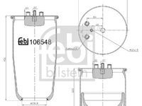 Burduf, suspensie pneumatica FEBI BILSTEIN 106548