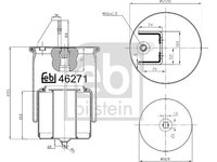 Burduf, suspensie pneumatica FEBI BILSTEIN 46271