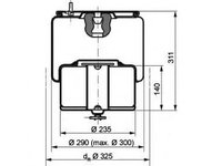 Burduf, suspensie pneumatica VOLVO FH 12, VOLVO FH 16, VOLVO FM 12 - PE Automotive 084.282-11A