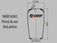 Burduf suspensie pneumatica WHD169AS QWP