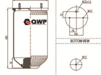 Burduf suspensie pneumatica WHD300AS QWP