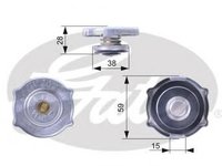 Buson,radiator CHRYSLER GRAND VOYAGER IV (RG, RS), CHRYSLER PHANTOM, CHRYSLER LE BARON Cabriolet - GATES RC135