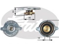 Buson,radiator ROVER 200 hatchback (XW), ROVER 400 (XW), ROVER 400 Tourer (XW) - GATES RC125