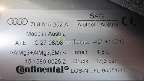 Butelie Perne Aer Audi Q7 4L Facelift cod 7L8616202A