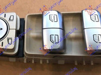 BUTON REGLAJ OGLINDA FATA (BAZA BEJ/BUTON ARGINTIU) (Quatern)(3pin) - MERCEDES S CLASS (W222) 13-17, MERCEDES, MERCEDES S CLASS (W222) 13-17, PEUGEOT, PEUGEOT EXPERT 07-16, Interior, Comutatoare, 530107177