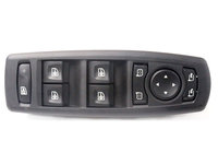Buton reglare oglinzi, comutator macara usa Renault Megane 3, 10.2008-09.2016, Laguna 3 (T), 10.2007- , cu functie pliere, reglare oglinda, 4 butoane