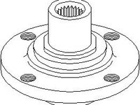 Butuc roata AUDI 4000 (89, 89Q, 8A, B3), AUDI 90 limuzina (89, 89Q, 8A, B3) - TOPRAN 104 315