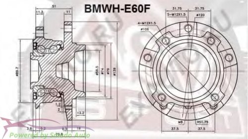 Butuc Roata BMW 1 E81 116 I 03.2007 ... 09.20