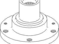 Butuc roata Citroen JUMPER platou / sasiu (230) TOPRAN 722 289