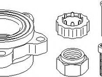 Butuc roata FORD TRANSIT bus, FORD TRANSIT caroserie, FORD TRANSIT platou / sasiu - TOPRAN 304 090