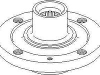 Butuc roata PEUGEOT 405 II (4B) TOPRAN 720 200