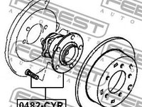 Butuc roata punte spate MITSUBISHI ASX/LANCER 08- - Cod intern: W20135524 - LIVRARE DIN STOC in 24 ore!!!