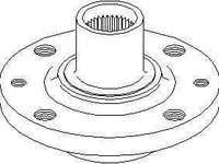 Butuc roata RENAULT KANGOO Express (FC0/1_) TOPRAN 700 148