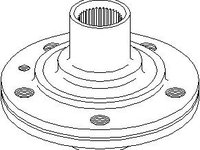 Butuc roata VW SHARAN (7M8, 7M9, 7M6), FORD GALAXY (WGR), SEAT ALHAMBRA (7V8, 7V9) - TOPRAN 108 637