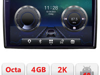 C-2din-2 Navigatie dedicata universala 2din-2 Android Octa Core Ecran 2K QLED GPS 4G 4+32GB 360 KIT-2din-2+EDT-E409-2K