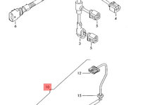 Cablaj electric pompa combustibil ​Volkswagen Transporter T5 (7H) Bus 2009 2.5 TDI OEM 7H0971727F