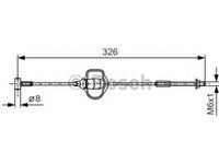 Cablu 1 987 477 929 BOSCH pentru Ford Focus Ford Tourneo Ford Transit