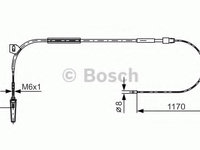 Cablu 1 987 477 961 BOSCH pentru Mercedes-benz A-class