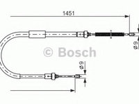 Cablu 1 987 477 966 BOSCH pentru Renault Clio Renault Euro