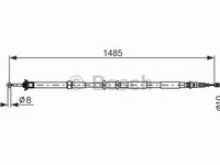 Cablu 1 987 477 971 BOSCH pentru Fiat Panda