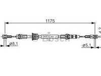 Cablu 1 987 482 012 BOSCH pentru Opel Movano Nissan Interstar Renault Master