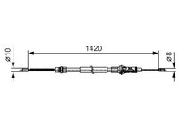 Cablu 1 987 482 013 BOSCH pentru Renault Master Opel Movano Nissan Interstar