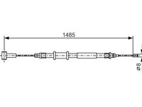 Cablu 1 987 482 214 BOSCH pentru Peugeot Boxer Peugeot Manager CitroEn Jumper CitroEn Relay