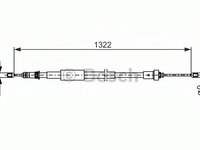 Cablu 1 987 482 385 BOSCH pentru Renault Modus Renault Clio Renault Euro