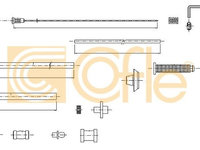 Cablu acceleratie 10 1180 COFLE pentru Peugeot Boxer Peugeot 806 CitroEn Jumper CitroEn Relay Peugeot 807 CitroEn Dispatch CitroEn Jumpy Fiat Scudo Peugeot Expert