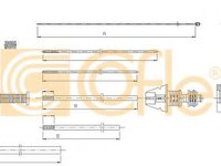 Cablu acceleratie CITROEN C8 (EA, EB) (2002 - 2016) COFLE 12.7320 piesa NOUA