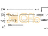 Cablu acceleratie Cofle 101179