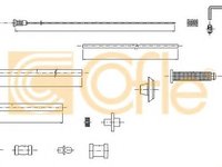 Cablu acceleratie FIAT SCUDO caroserie (220L) (1996 - 2006) COFLE 10.1180 piesa NOUA