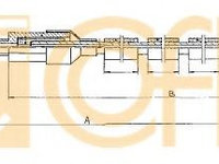 Cablu acceleratie FORD TRANSIT platou / sasiu (E_ _) (1991 - 1994) COFLE 11.919