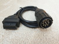 Cablu adaptor 10 pin la 16 pin OBD2 motocicleta BMW ICOM D (A si A2)